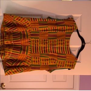 Kente Peplum Top!
